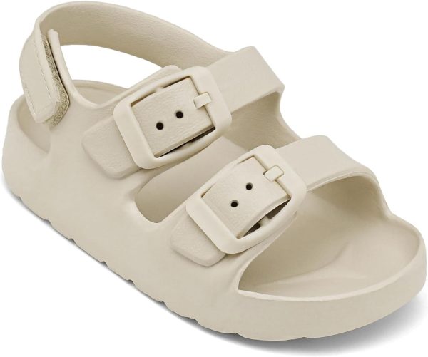 Toddler Boys Girls Double Buckle Sandals Children's Adjustable Back Strap Water Sandal