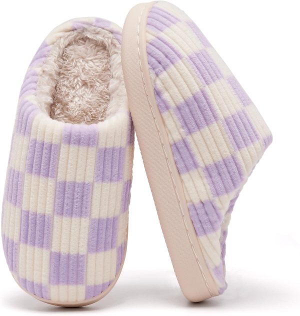 Kids Slippers for Boys and Girls Plush Lined Memory Foam Comfort Non-Slip Sole Warm Winter House Shoes for Toddlers & Big Kids Indoor/Outdoor Wear