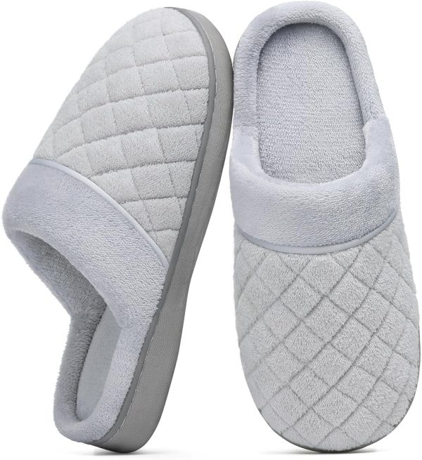 Unisex House Slippers for Women Men Memory Foam Indoor Bedroom Shoes